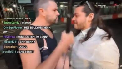 Streamer Gets Knocked Out Clean For Touching A Man In NYC! Streamer gets jumped - youtuber knocked out